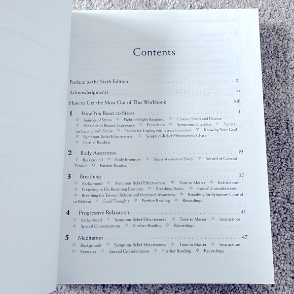 🆕The Relaxation and Stress Reduction Workbook - Picture 3 of 4